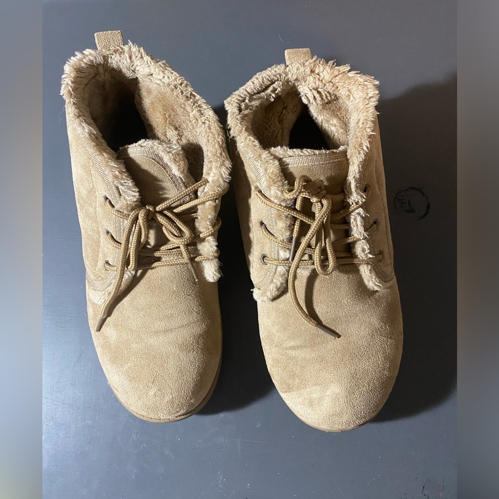 SO Warm Tan Faux Fur Boots